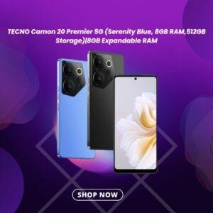 TECNO Camon 20 Premier 5G (Serenity Blue, 8GB RAM,512GB Storage)