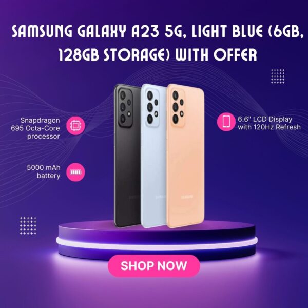 Samsung Galaxy A23 5G (Light Blue)