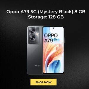 Oppo A79 5G (Mystery Black):8 GB Storage: 128 GB