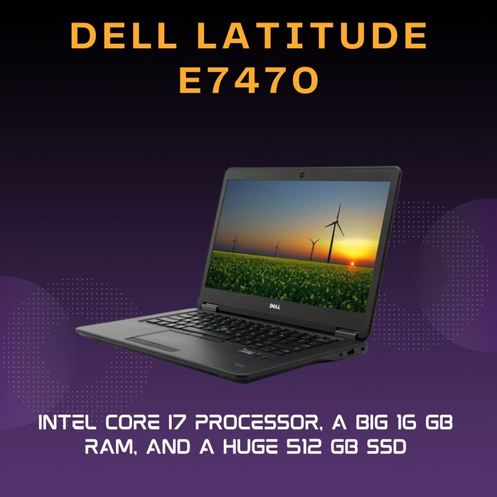 Dell Latitude E7470 Intel Core i7 6th Gen 14 inches Laptop /16 GB RAM/